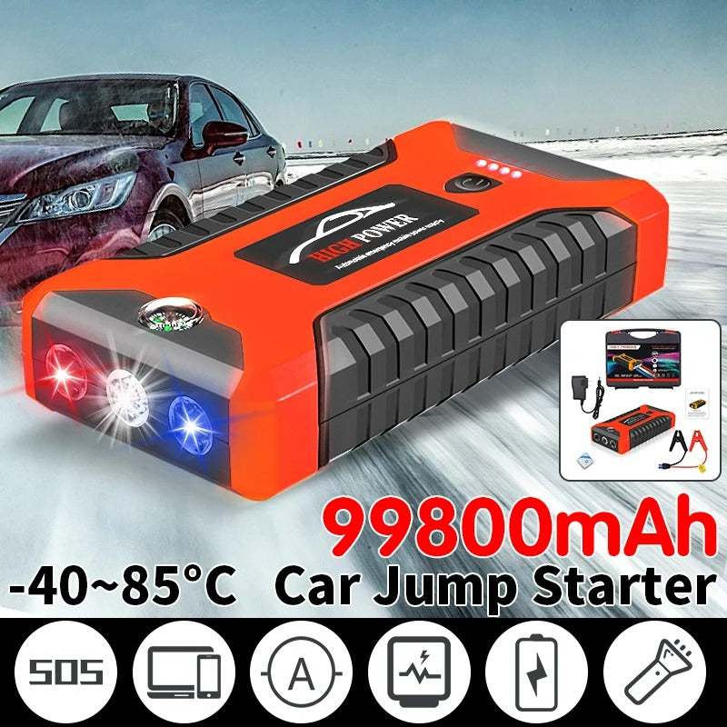 12V Portable 300A Car Battery Jump Starter Booster Pack Power Bank with LED Flashlight multifunction jump starter 20000mAh