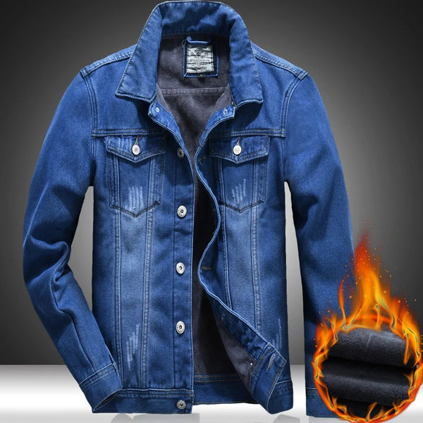 Warme Denim-Jacke für Damen