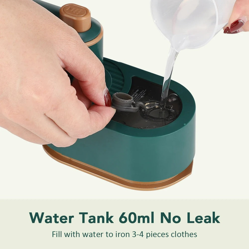 Mini Handheld Steam Iron Foldable 180 Rotating Wet Dry Ironing Machine Household Travel Fast Heating for Clothes Fabric Wrinkle