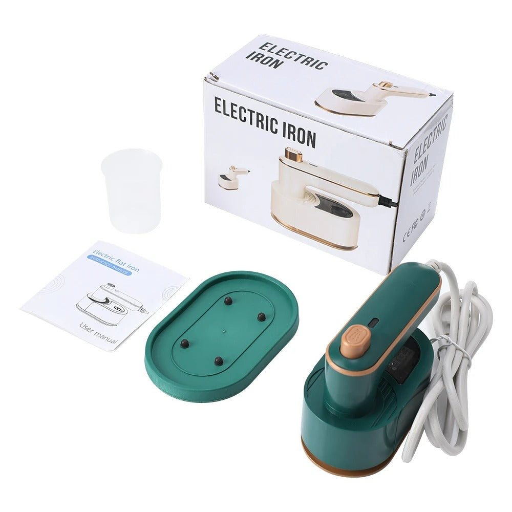 Mini Handheld Steam Iron Foldable 180 Rotating Wet Dry Ironing Machine Household Travel Fast Heating for Clothes Fabric Wrinkle