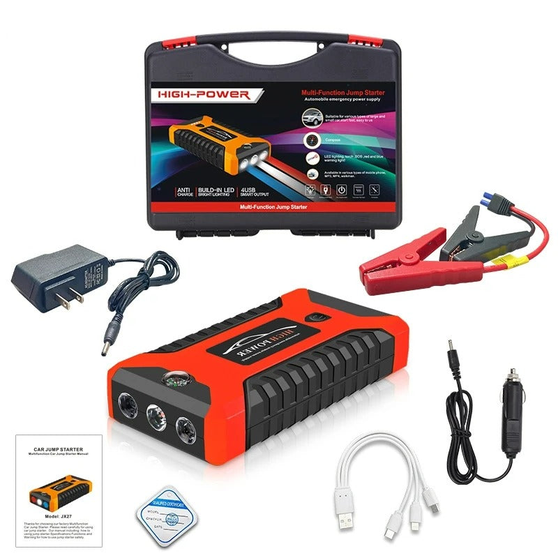 12V Portable 300A Car Battery Jump Starter Booster Pack Power Bank with LED Flashlight multifunction jump starter 20000mAh